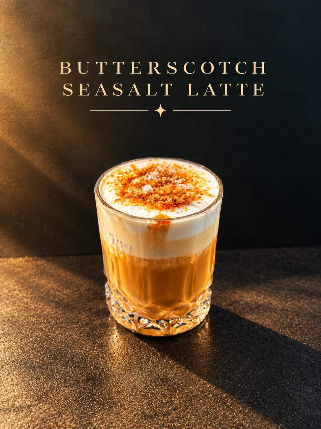 BUTTERSCOTCH SEASALT LATTE